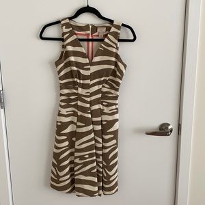 Banana Republic Issa London zebra striped dress